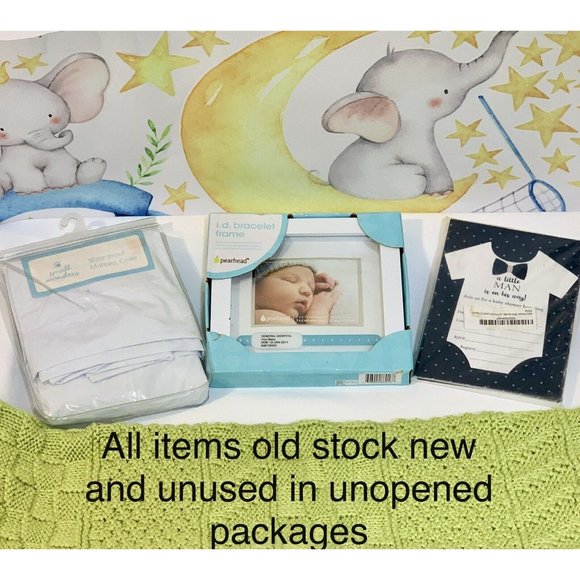 15 Piece Boy Bundle Gift Set Baby Shower Mom 2 Be Goodies Mixed Lot of NWT & GUC - Picture 7 of 12